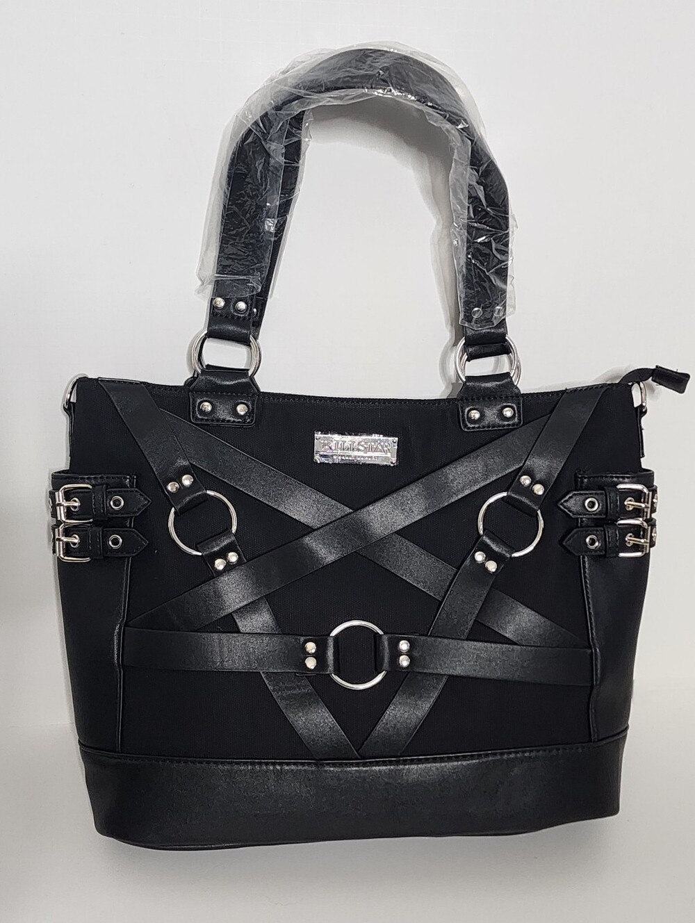 NWT Killstar Large Black Tote Bag Handbag Purse
